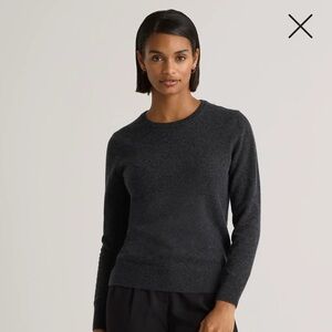 XL Quince Cashmere Crew Neck - Charcoal